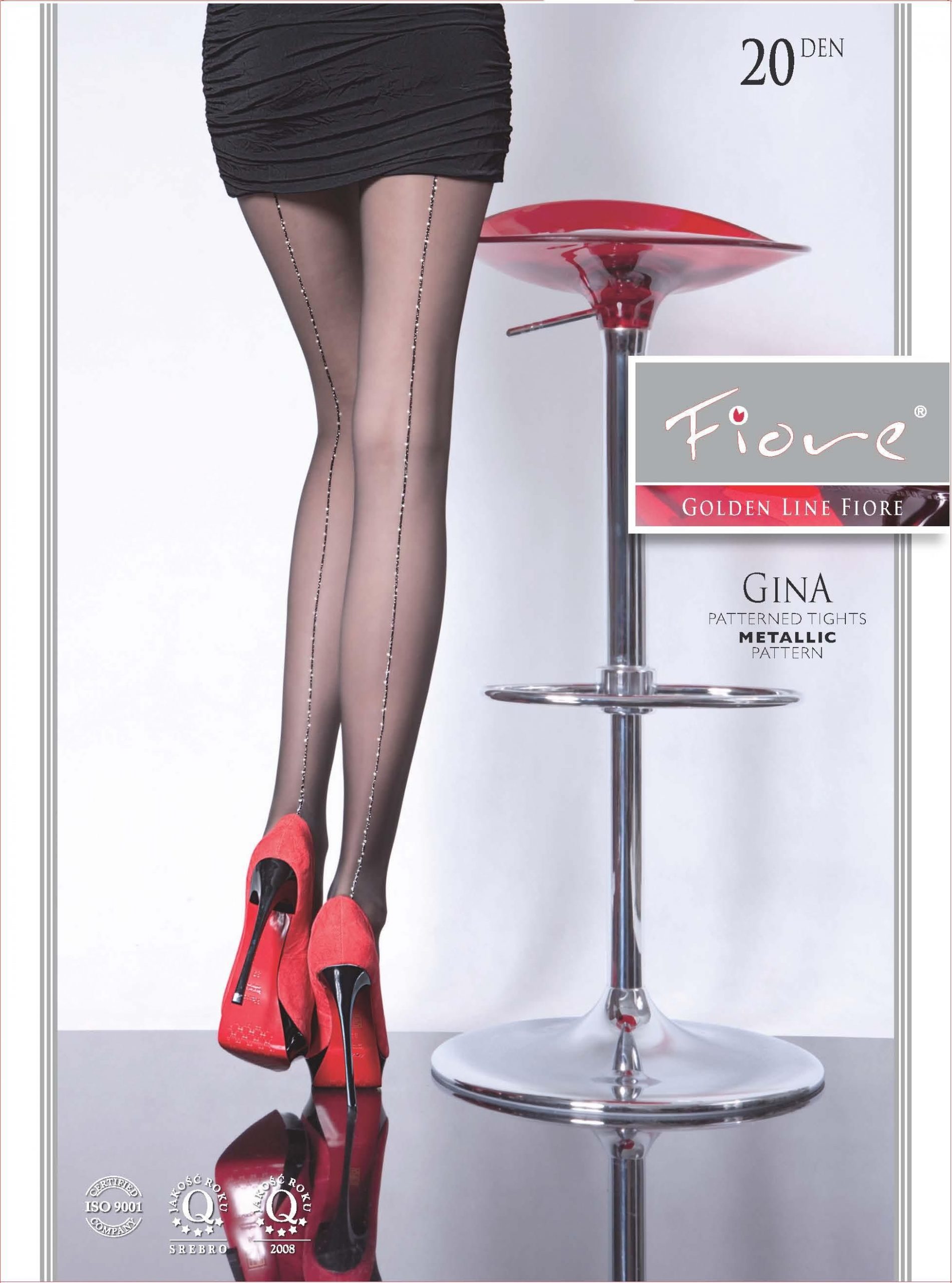 Gina, sparkling seaned tights fiore