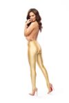 Misso P800Gold Glossy Open Crotch opaque Pantyhose