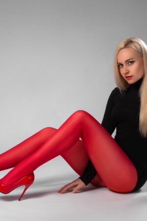 Fiore Roza Red Tights