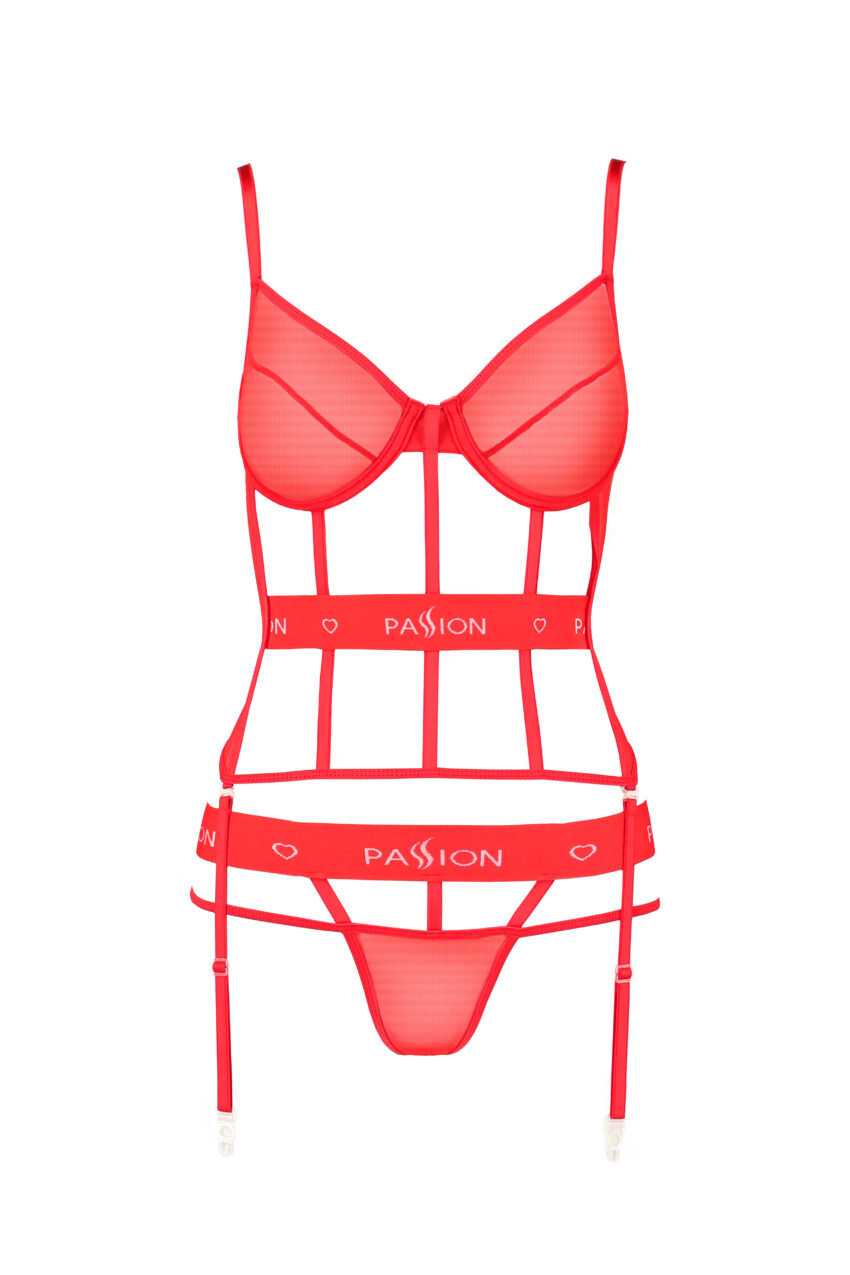 Lingerie Passion Kyouka Corset Red Details