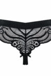 Obsessive 828 Crotchless Thong Black Close Up Back