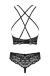 Obsessive Giully Top & Thong Black Close Up Back