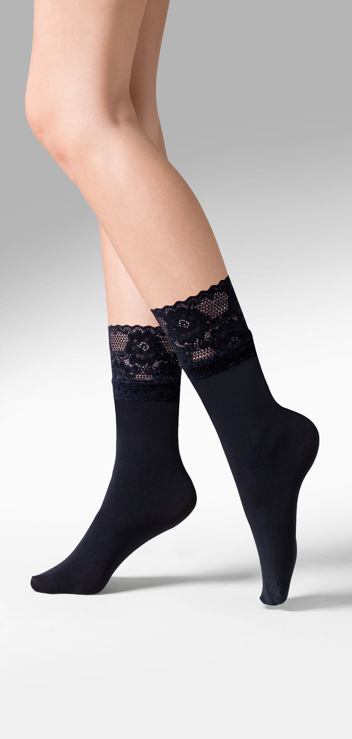 Gabriella Nina Socks Opaque Black