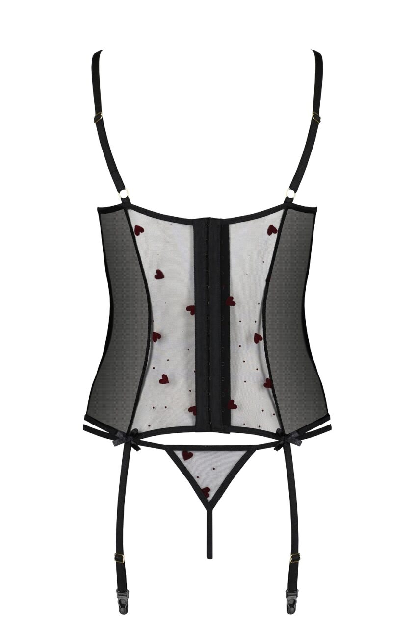 Lingerie Passion Lovelia Corset Black Details Back