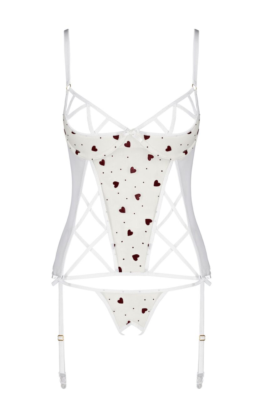 Lingerie Passion Lovelia Corset White Details