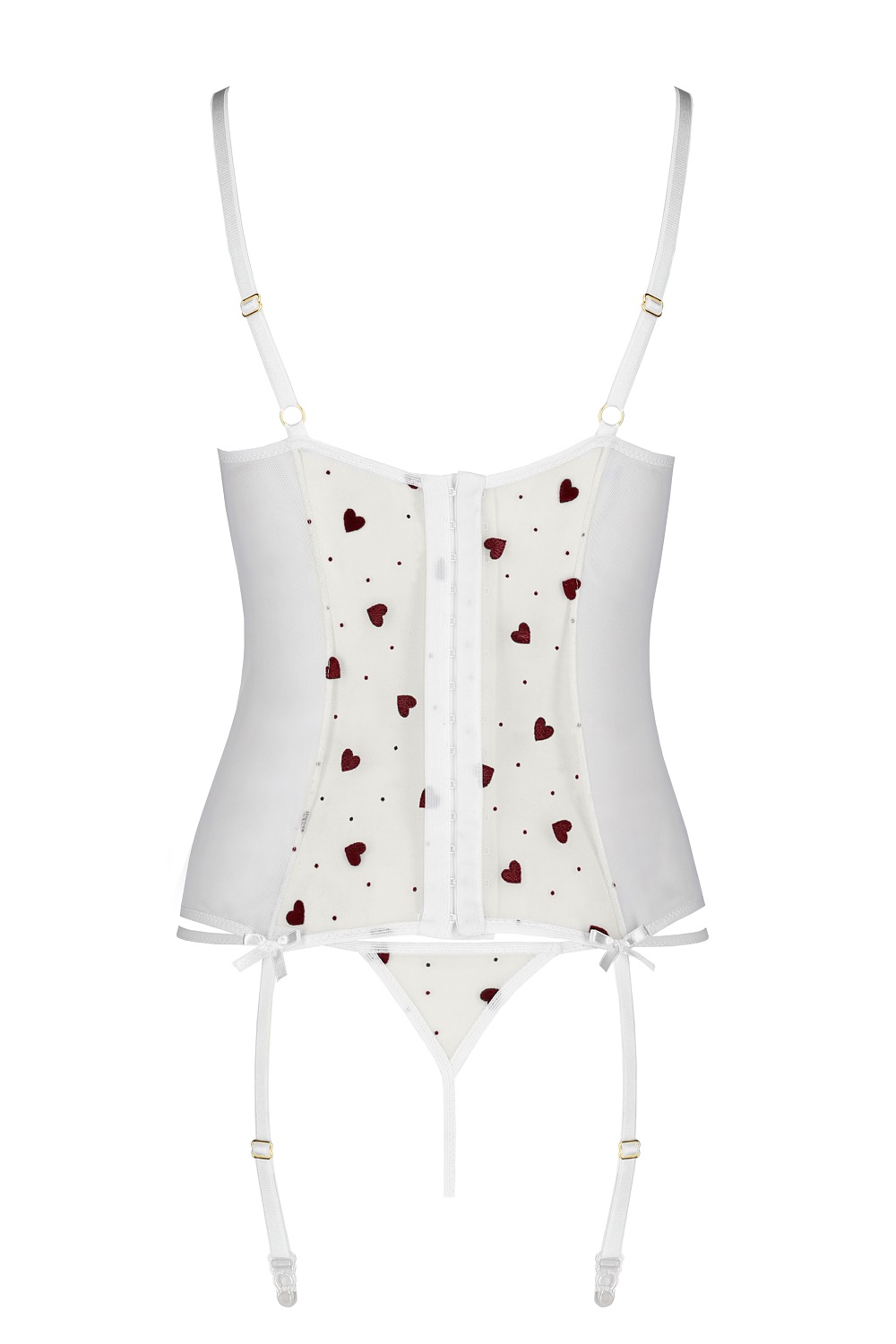 Lingerie Passion Lovelia Corset White Details Back Lingerie Passion Lovelia Corset White Details Back